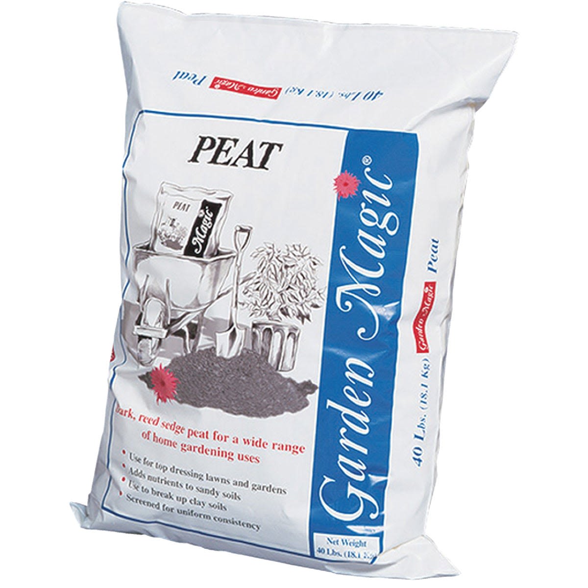 Michigan Peat 5440 Garden Magic Peat Humus, 40 lb