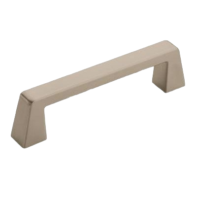 Satin nickel cabinet pull with geometric design for furniture hardware and home improvement projects under $50