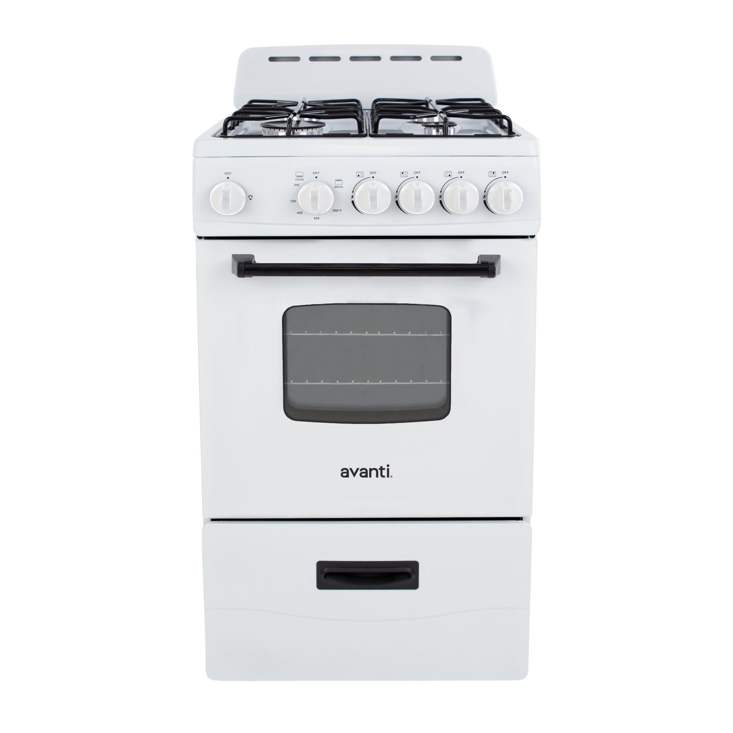 Avanti 20" Compact Gas Range Oven - White