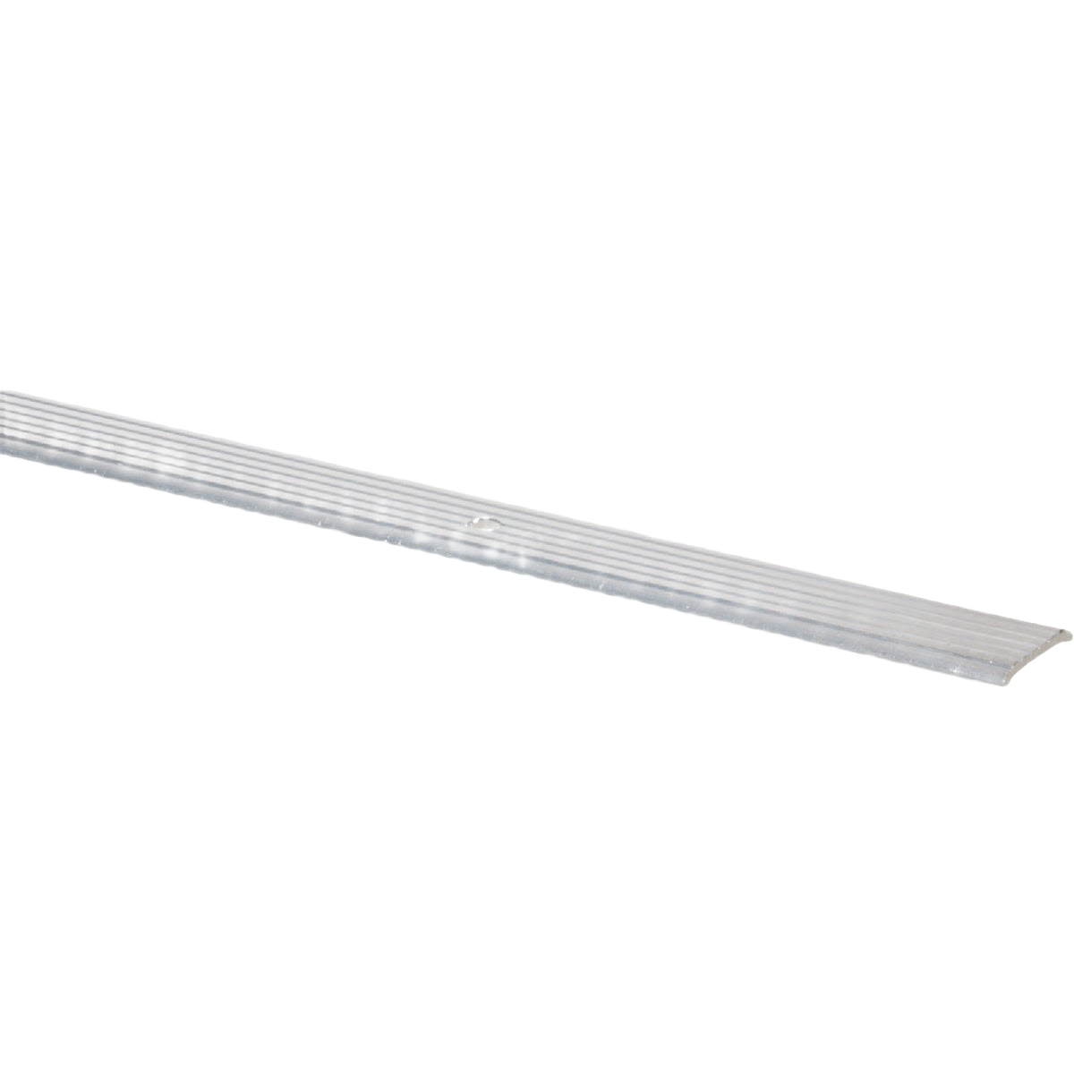 Silver aluminum seam binder strip designed for flooring transition and seam coverage in home improvement tools collections