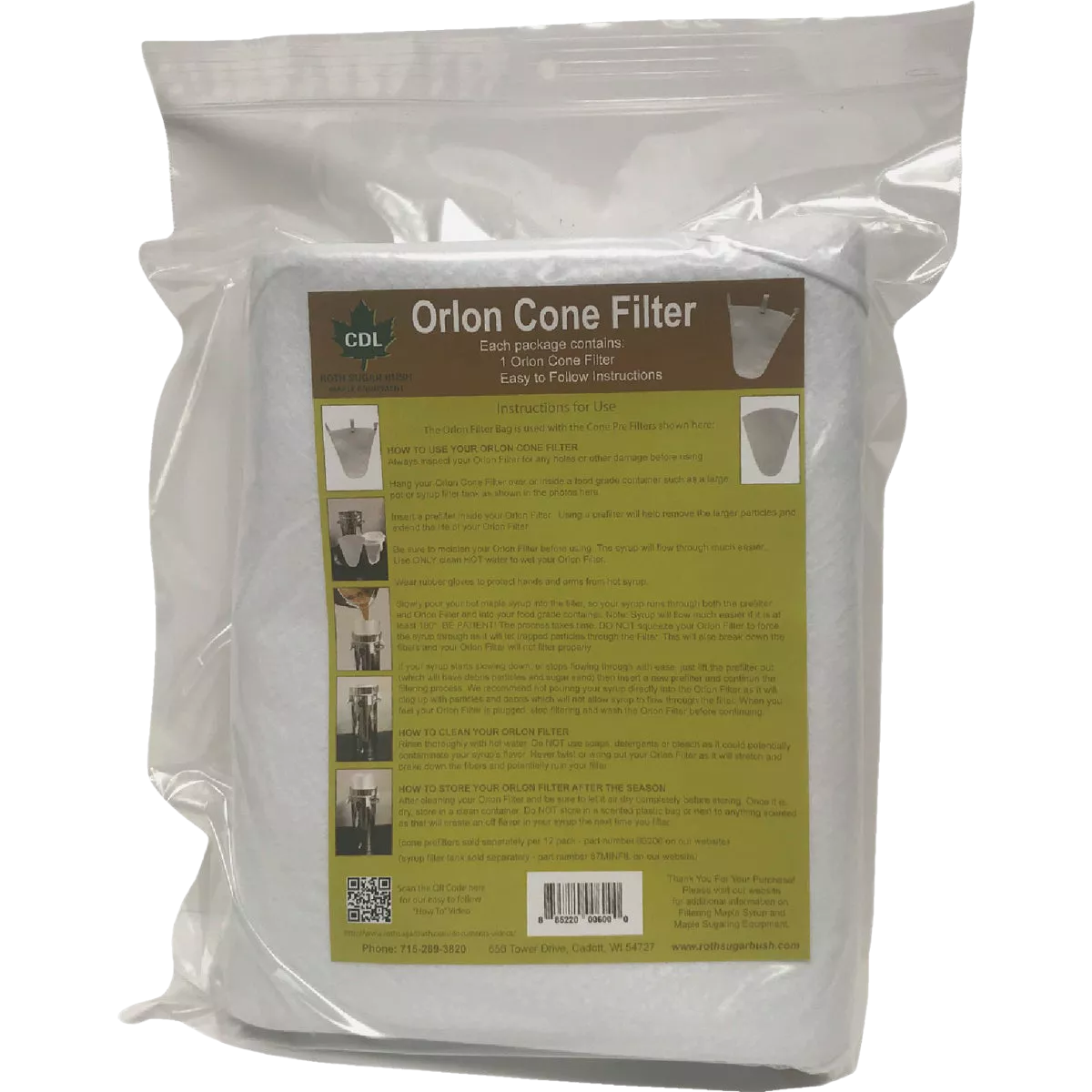 CDL Orlon Filter Bag