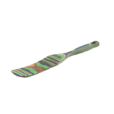 Colorful laminated Pakka wood peacock spurtle for cooking, part of kitchen utensils and gadgets under $50 collection