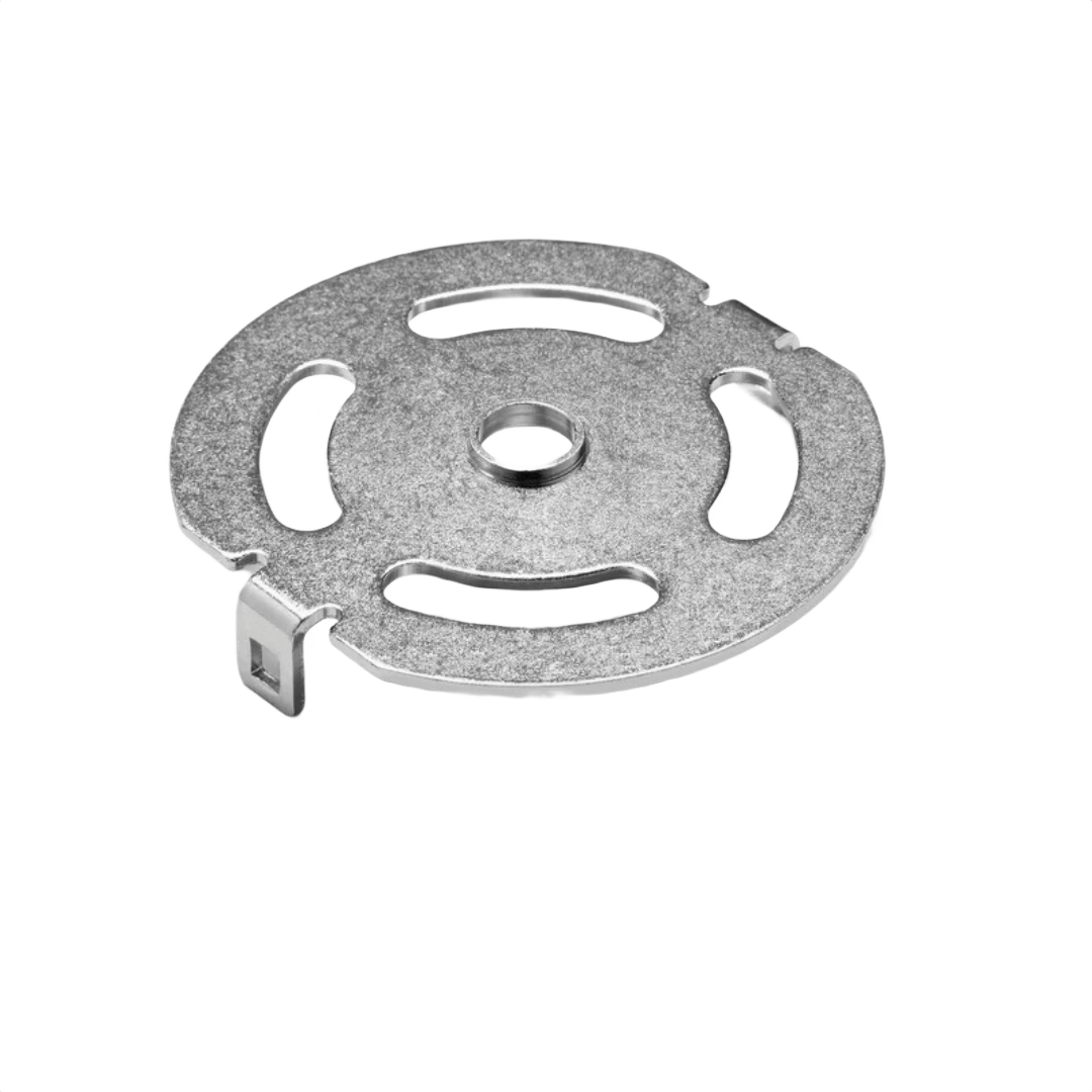 Metal template guide bushing for woodworking tool accessories, compatible with Festool systems for precise home improvement tasks.