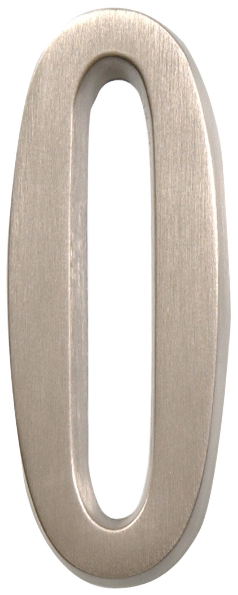 Hillman 4" Adhesive House Number 0 Nickel, 2 Pack