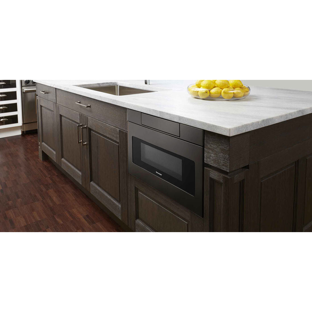 24" / 1.2 CF Flat Panel Microwave Drawer, Easy Touch Open