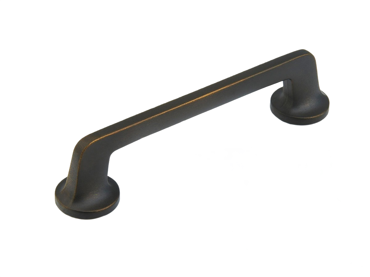 5-inch center-to-center cabinet pull in ancient bronze finish with transitional style from Hardware and Furniture Accessories collections