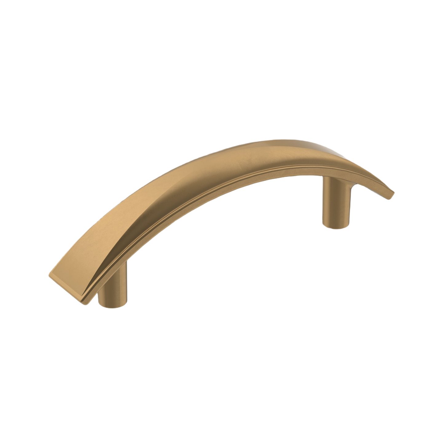 Champagne bronze arch cabinet pull with smooth curved design for home improvement and decor upgrades