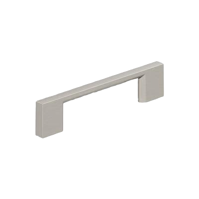Satin nickel cabinet pull with clean rectangular design for hardware and furniture accessories under $50 collections