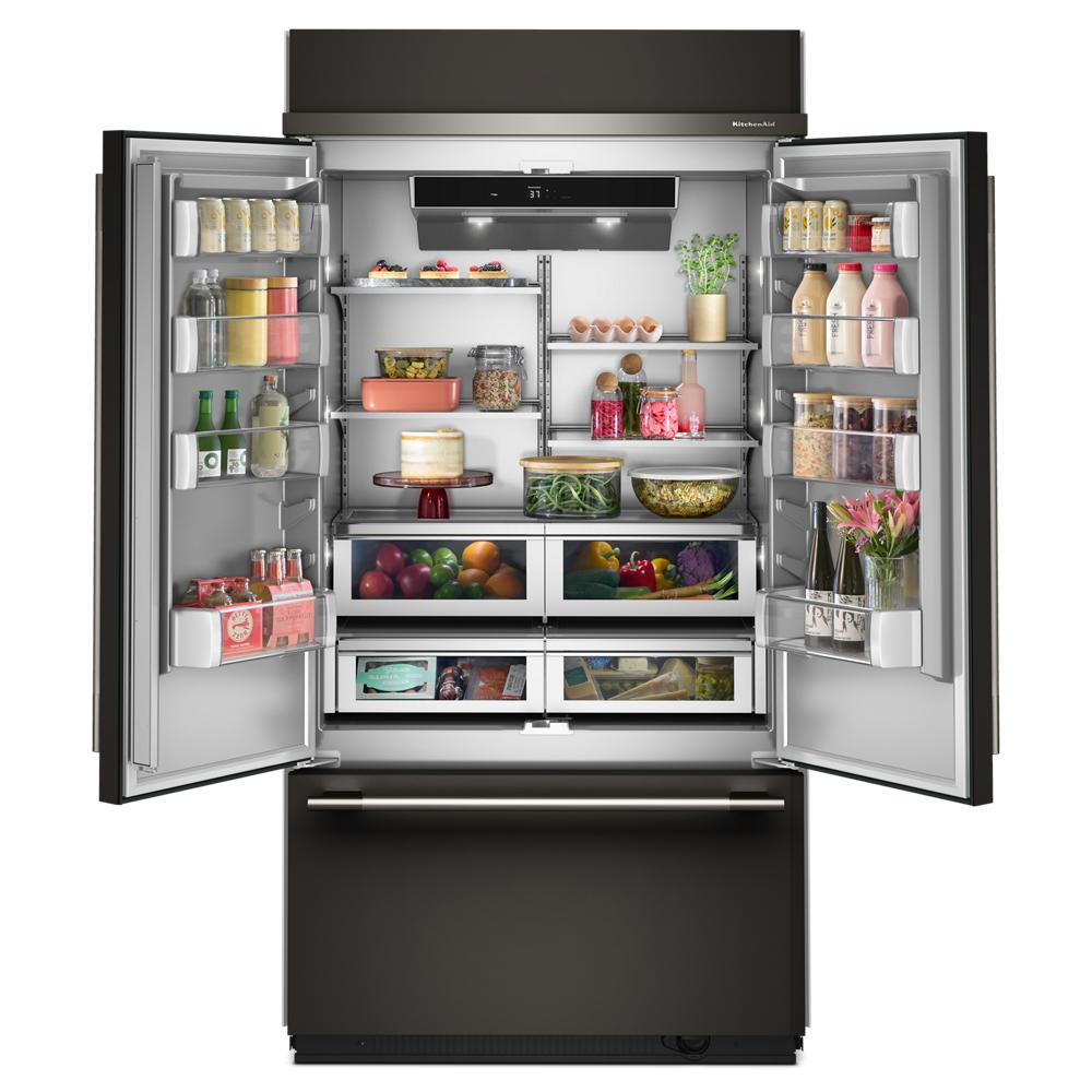 24.2 Cu. Ft. 42" Built-In French Door Bottom Mount Refrigerator with Platinum Interior