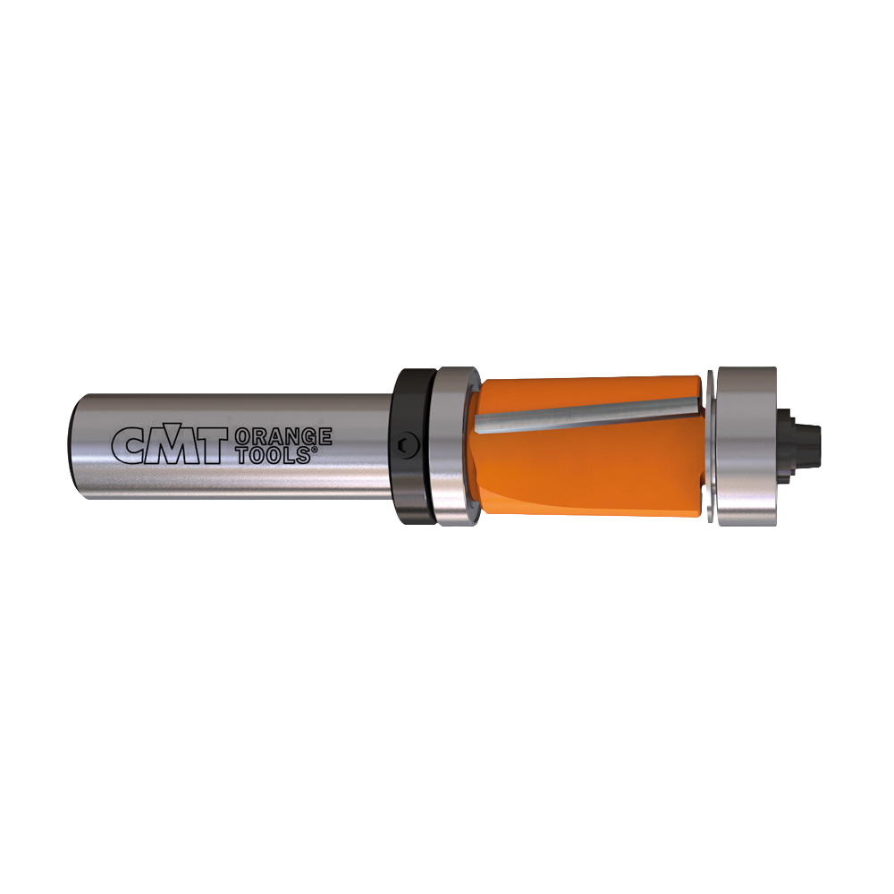 CMT Orange Tools 3/4" x 2" Flush Trim Router Bits w/ Double Bearing, 1/2" Shank