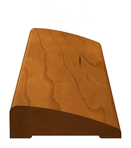 Smooth stained wood casing molding with rounded edges for home improvement and tool projects