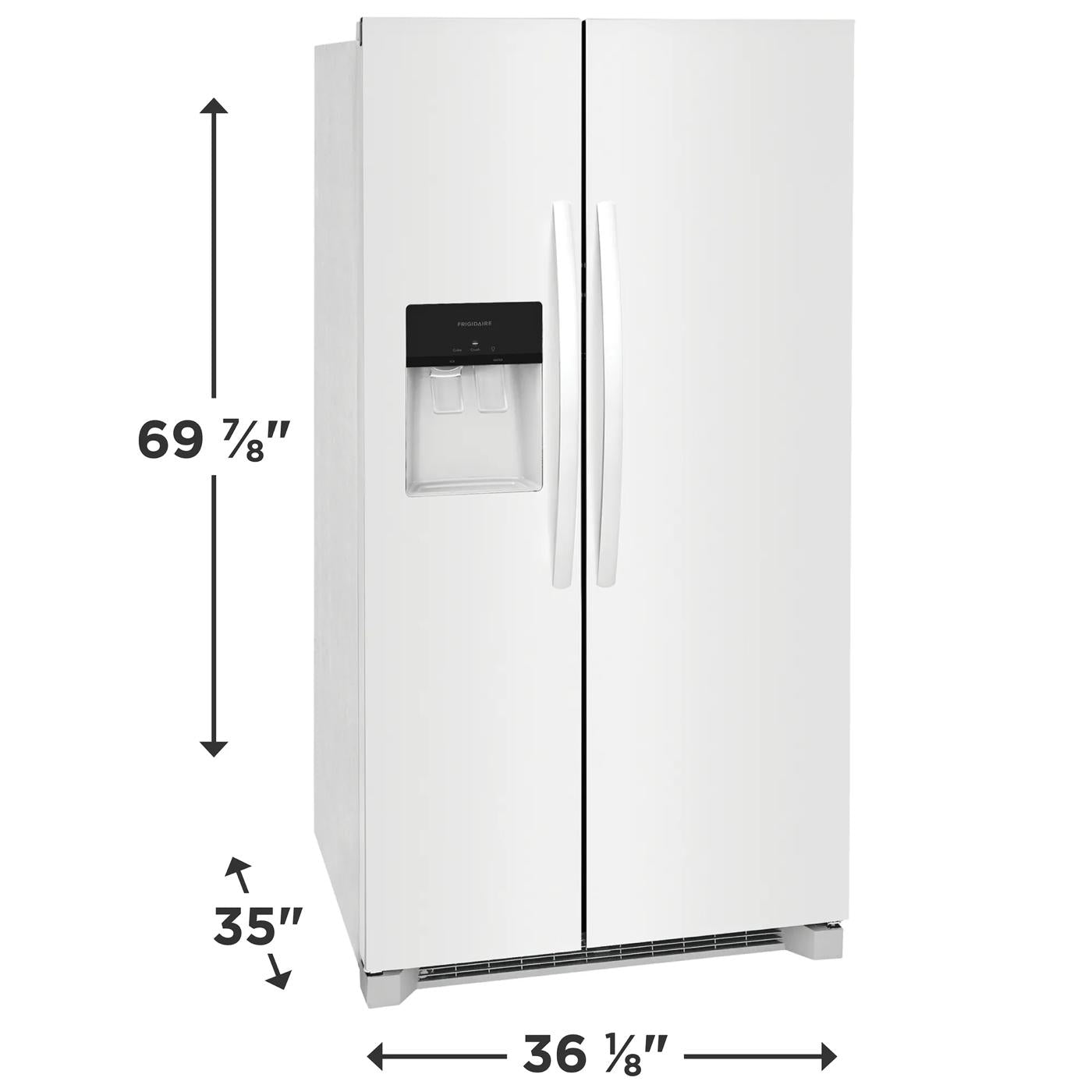 26 Cu. Ft. 36" Standard Depth Side by Side Refrigerator