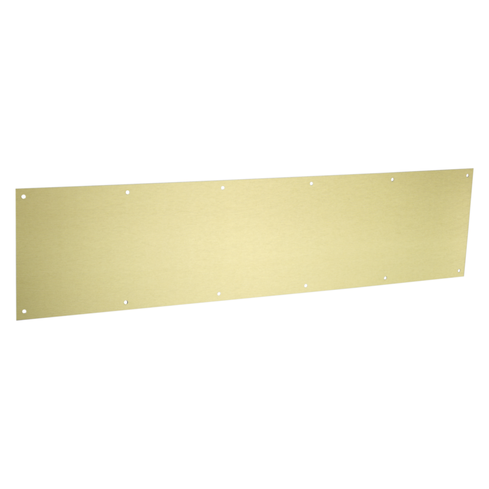 Brushed gold aluminum kickplate with anodized finish protecting doors in door accessories under $100 collection