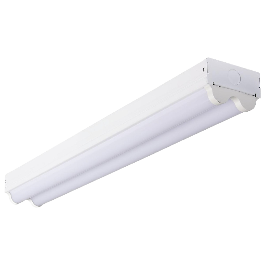 Compact white double LED strip light fixture for efficient lighting in Electrical and Lighting & Ceiling Fans collections