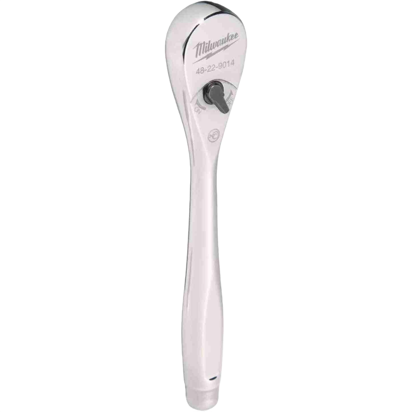 Polished chrome 1/4 inch drive ratchet with ergonomic handle for precise tightening in tools and home improvement tasks