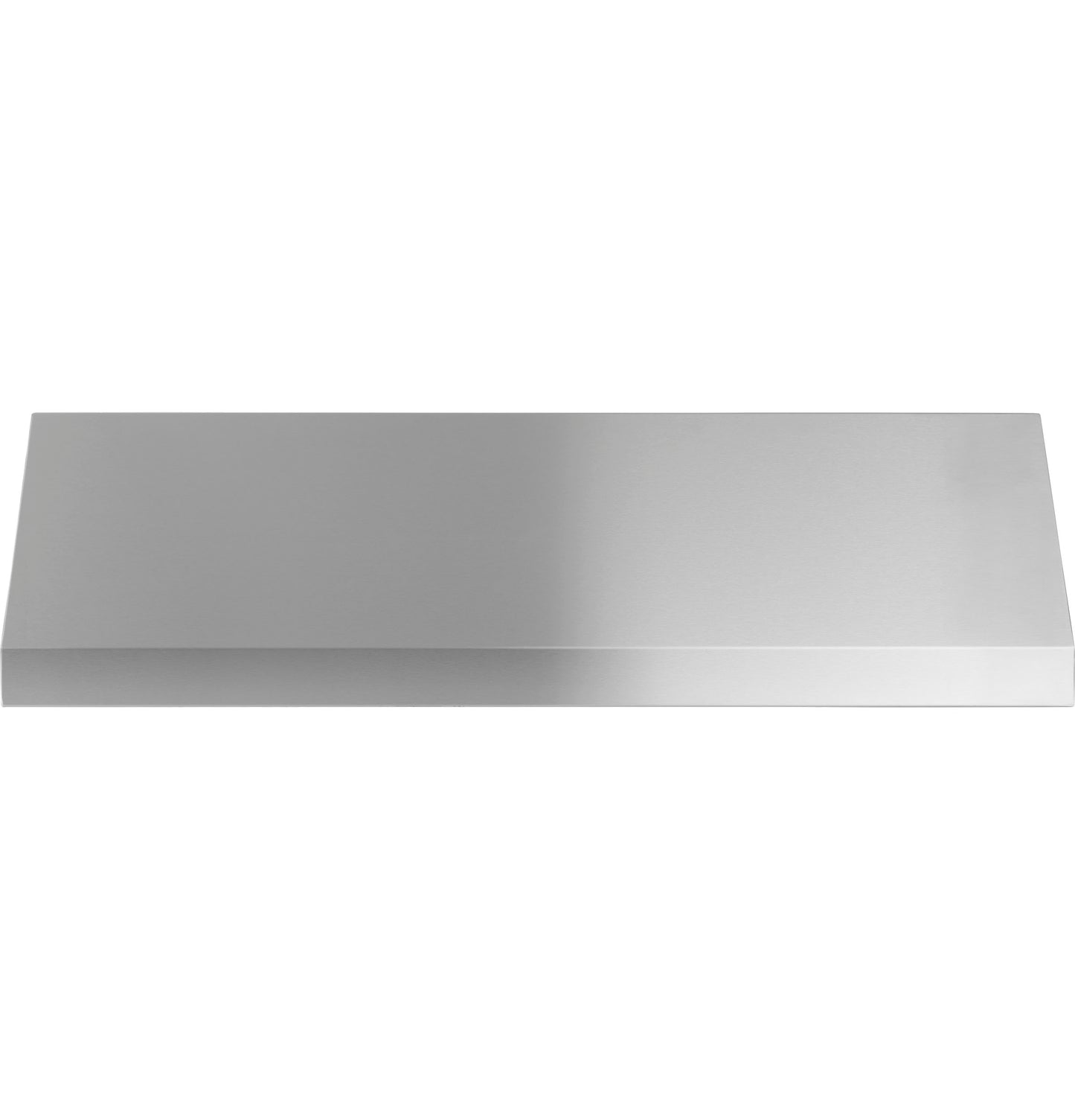 Brushed stainless steel wall mount range hood with sleek design for kitchen and home improvement appliances