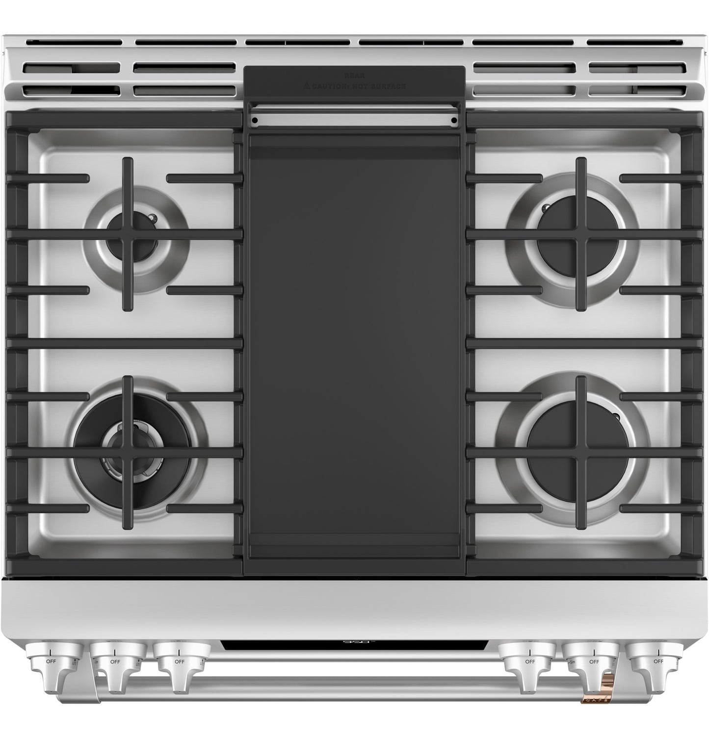 CAFÉ™ 30" Smart Slide-In, Front-Control, Dual-Fuel, Double-Oven Range with Convection