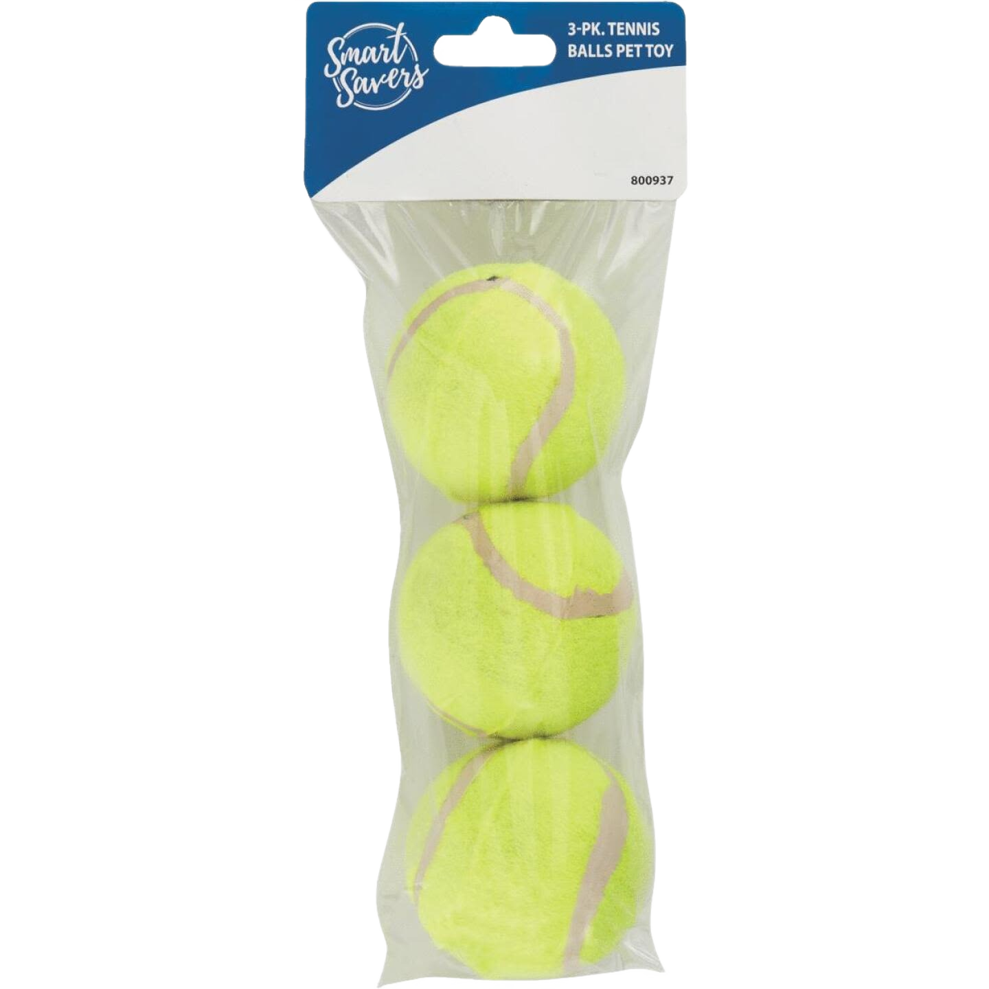 Three-pack of non-abrasive bright yellow tennis balls for dogs in Pet & Animal and Toys collections