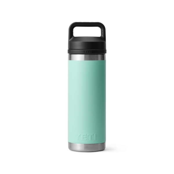 Light turquoise stainless steel 18 oz insulated bottle with black handle chug cap from Drinkware and Kitchen & Kitchenware collections under $50