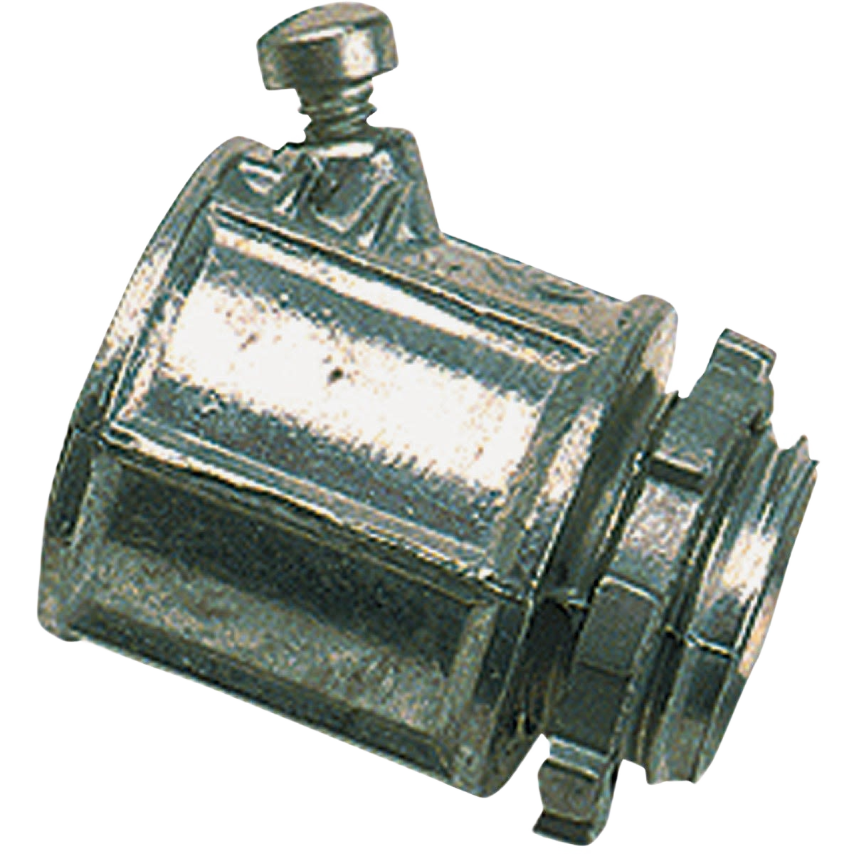 Metal connector for armored cable or flexible conduit used in tools and home improvement projects