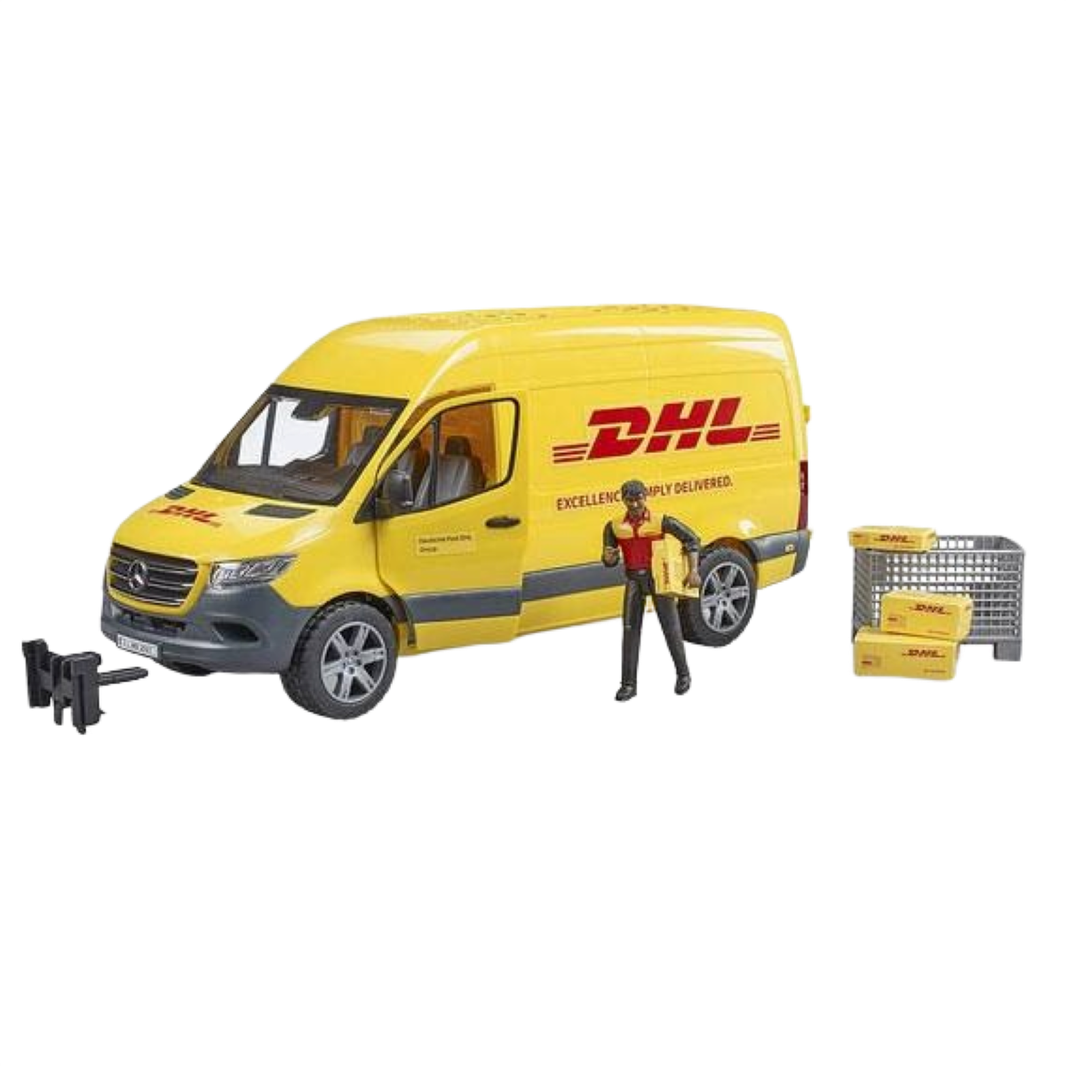 Bruder 02671 MB Sprinter DHL Truck with Driver