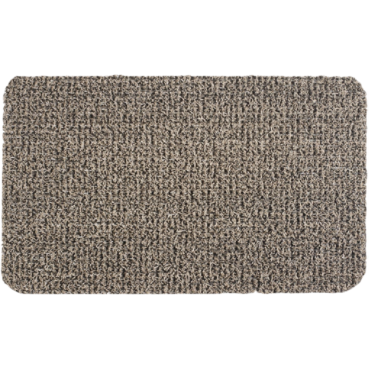 Taupe-colored AstroTurf door mat designed for home entryway cleanliness and outdoor durability