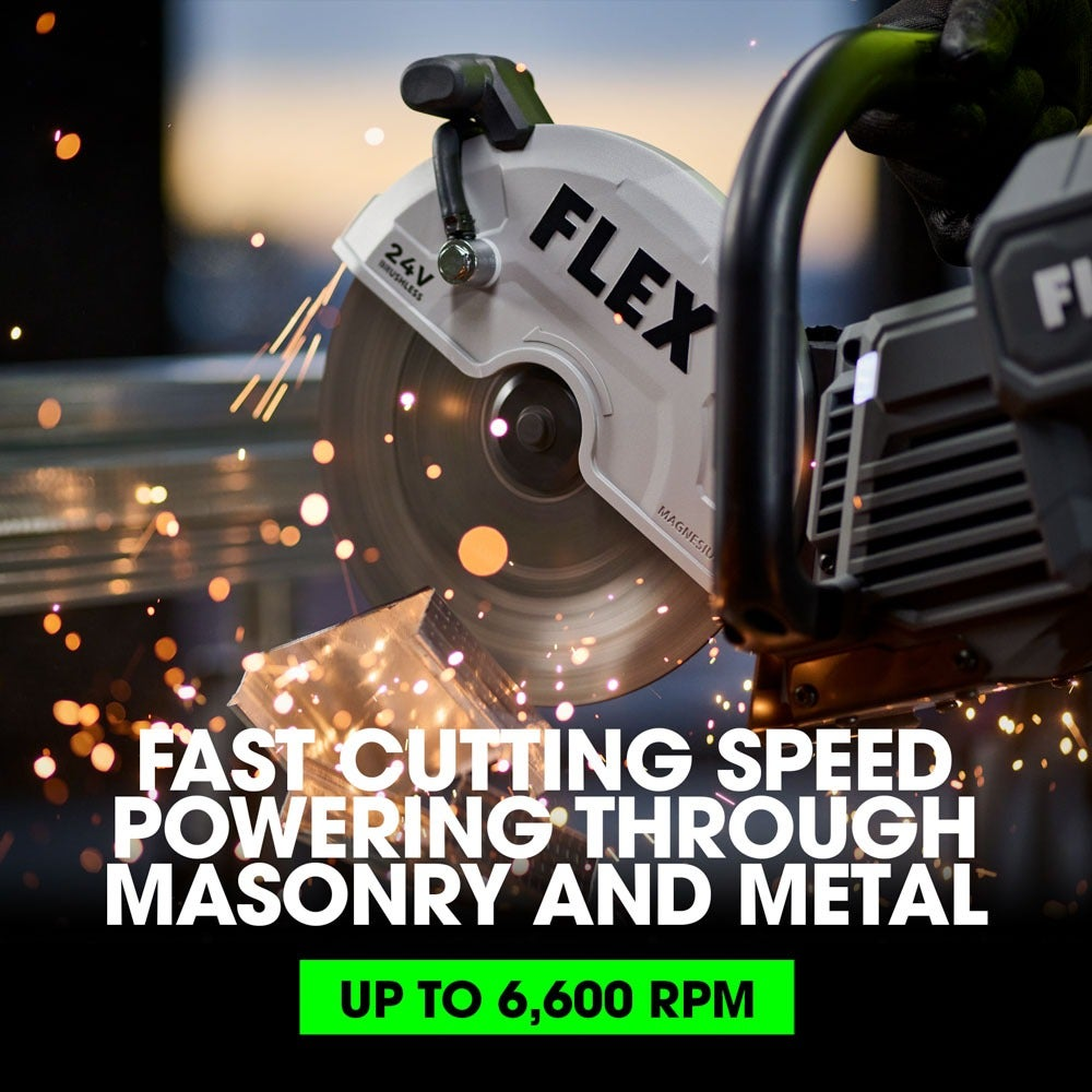 FLEX 24V 9" Handheld Cut-Off Saw Stacked Lithium Kit