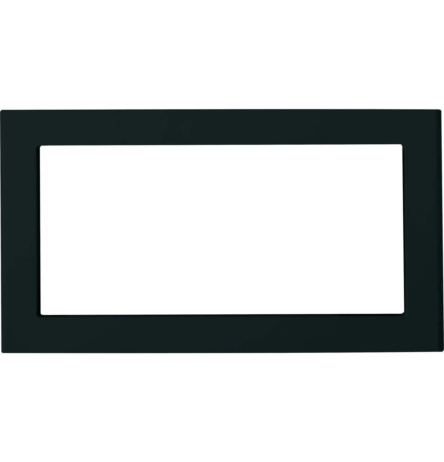 Black rectangular built-in trim kit frame for appliances from kitchen and microwave parts collection