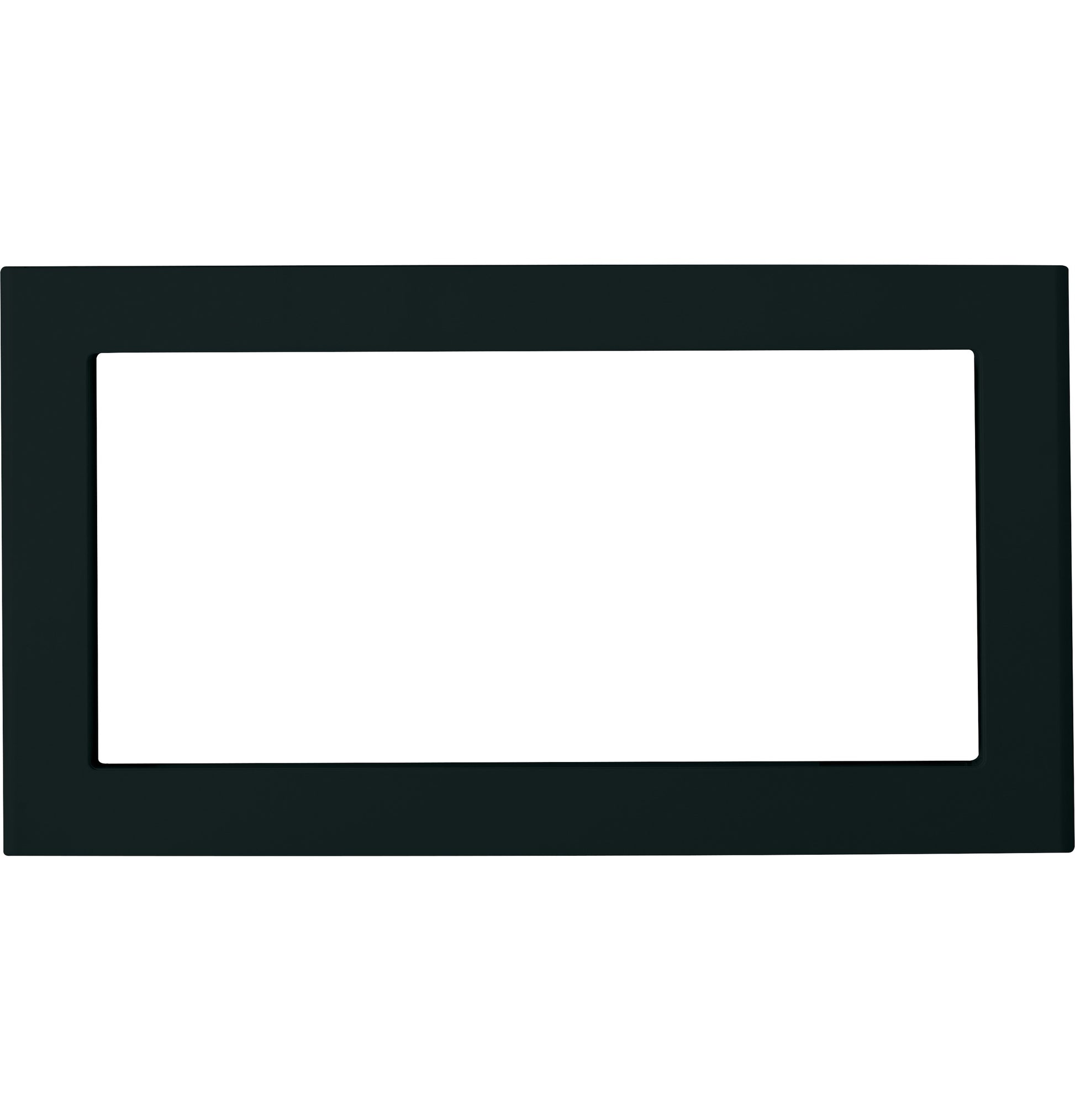 Black rectangular built-in trim kit frame for appliances from kitchen and microwave parts collection