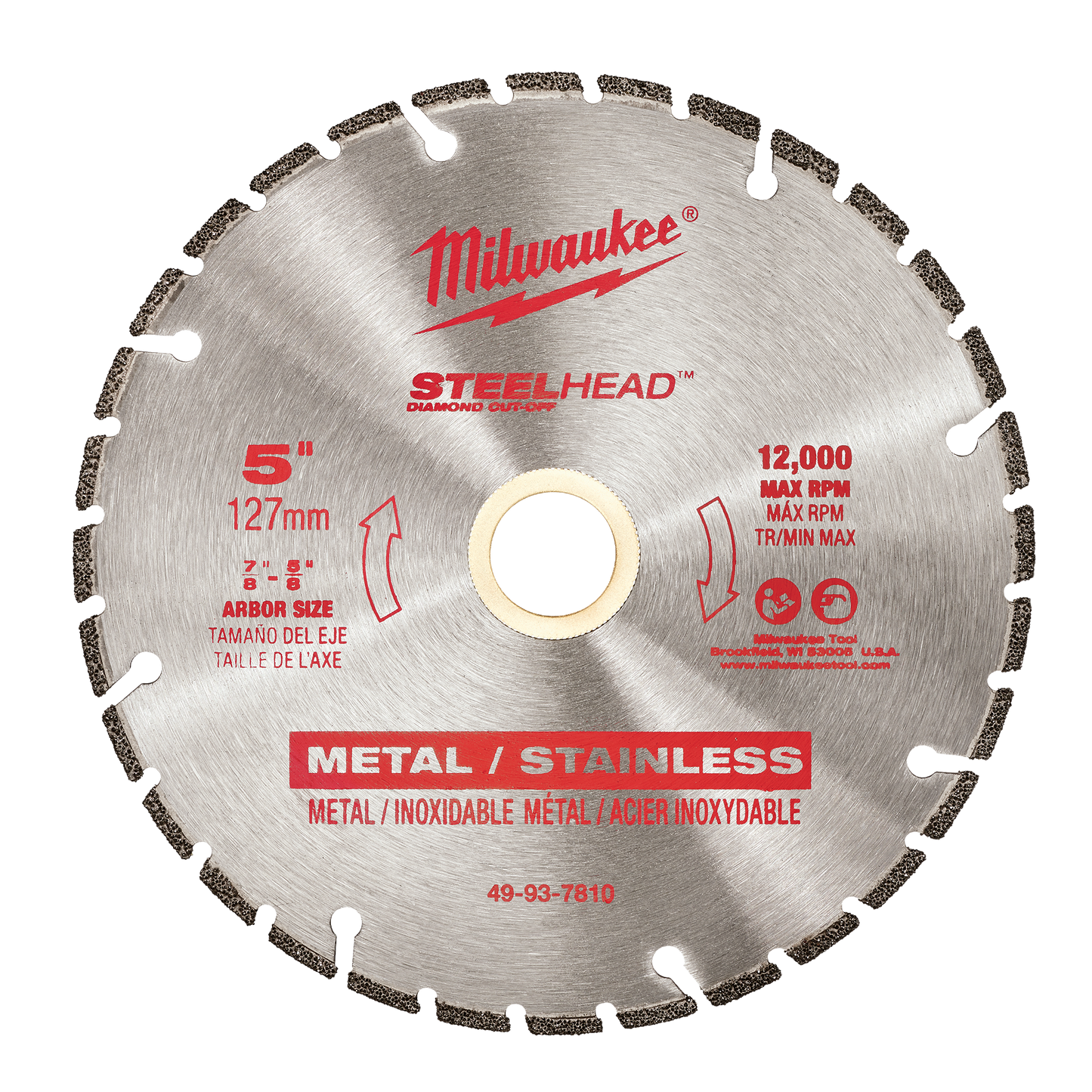 Milwaukee 5” STEELHEAD™ Metal Cutting Diamond Blade