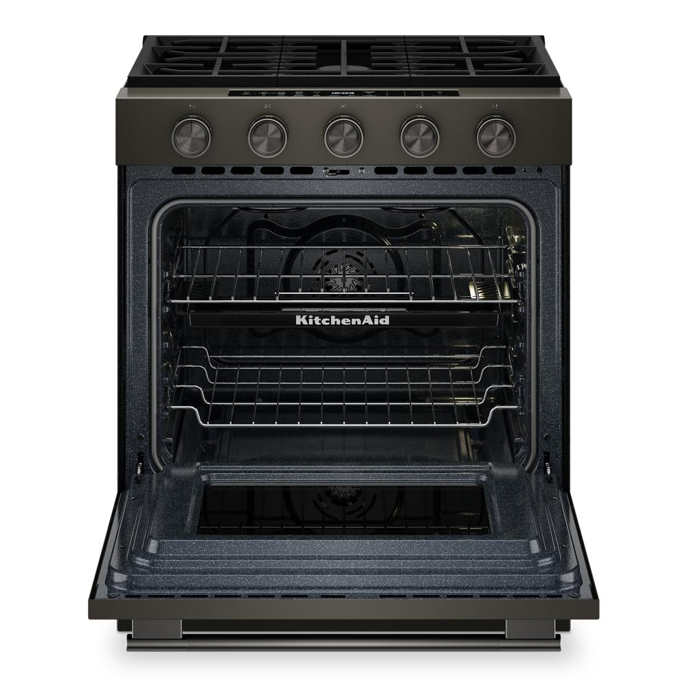 5.0 Cu. Ft. Smart Slide-in Gas Range with Convection Cooking Modes and 2-in-1 Burner