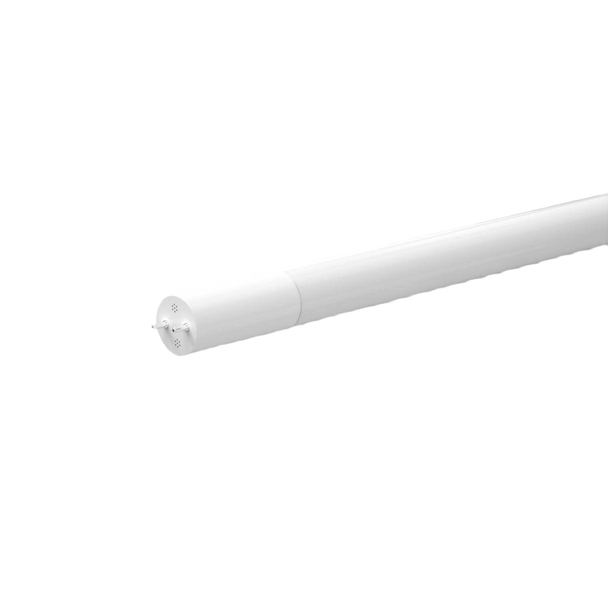 White T8 LED tube light bulb with medium bi-pin base designed for energy-efficient home improvement lighting solutions