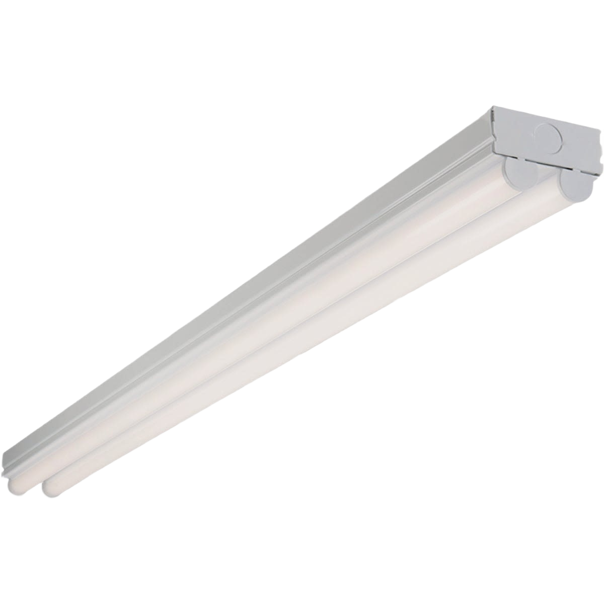 White LED strip light fixture with rounded edges for lighting and electrical home improvement under $100 collections