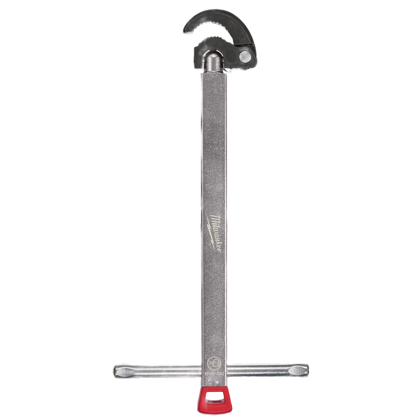 Telescoping basin wrench with ergonomic handle and pivoting jaw for plumbing tasks in tight spaces under $50.