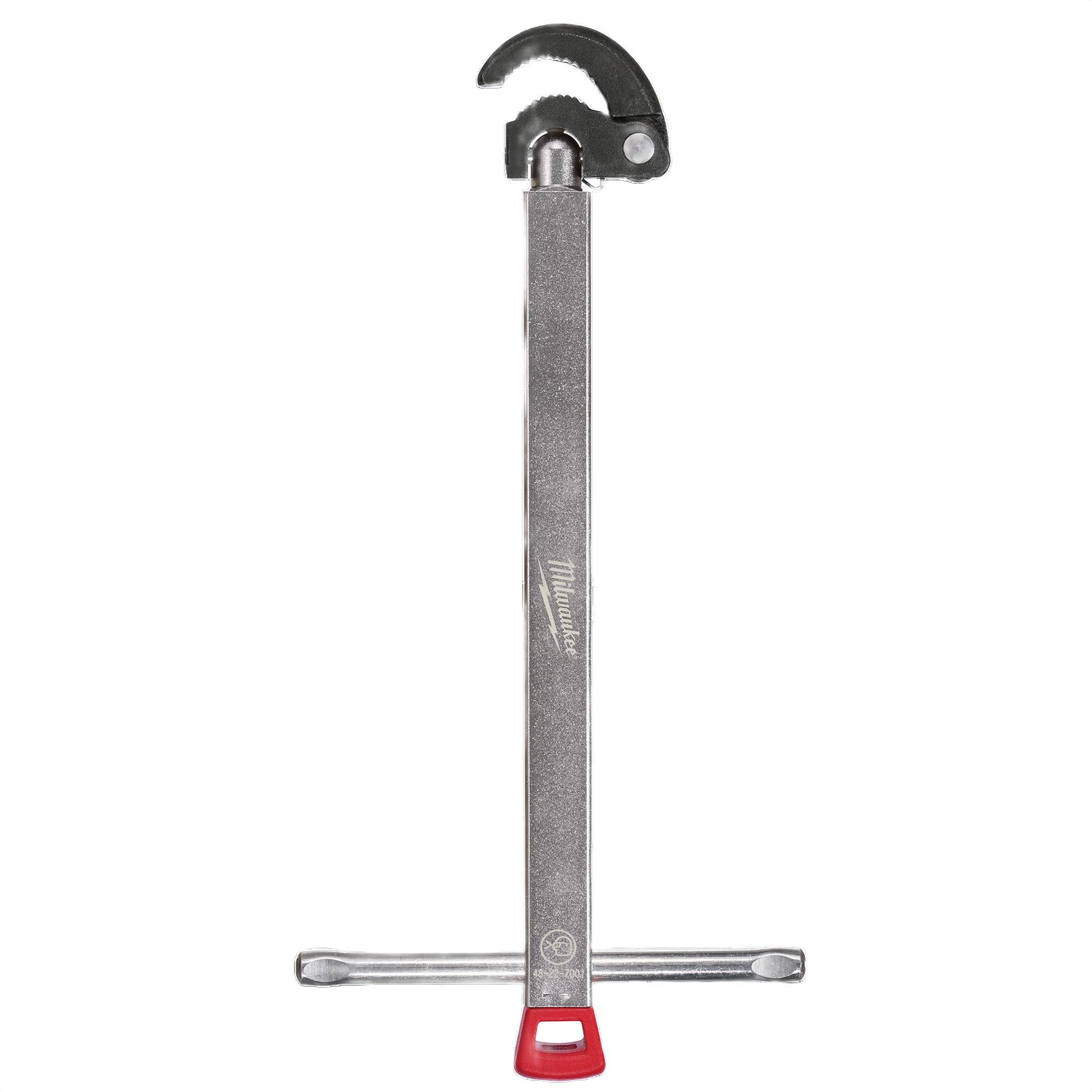 Telescoping basin wrench with ergonomic handle and pivoting jaw for plumbing tasks in tight spaces under $50.