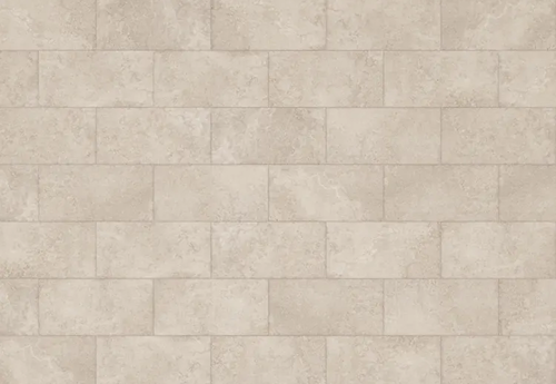 Beige rigid canvas luxury vinyl tile with subtle texture and natural variation for home improvement flooring projects