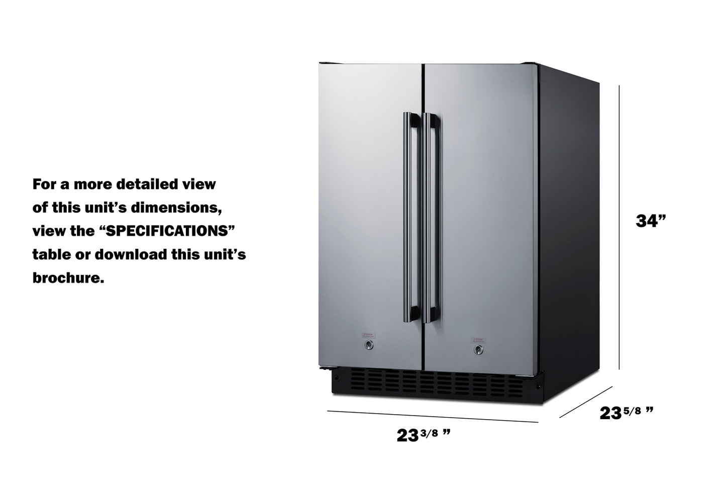24" Wide Built-In Refrigerator-Freezer