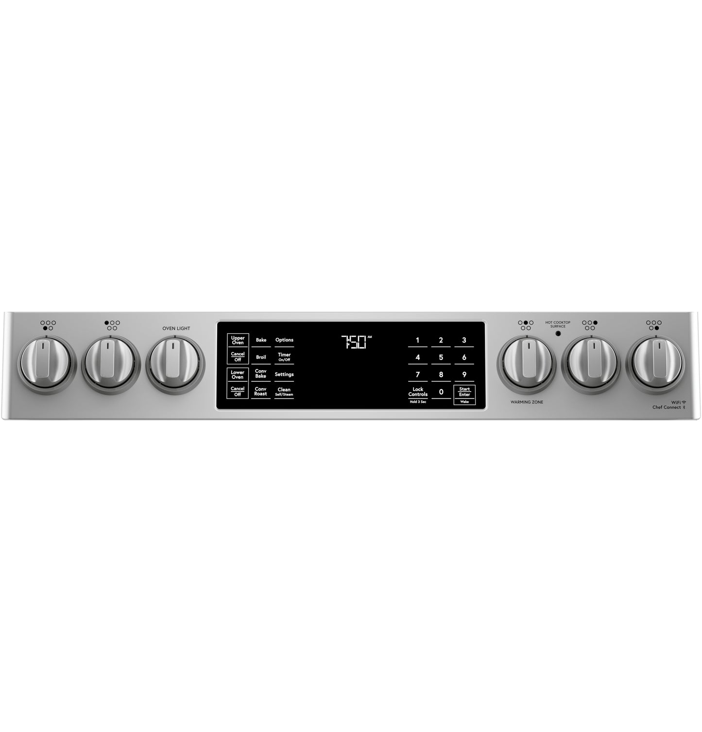 CAFÉ™ 30" Smart Slide-In, Front-Control, Radiant and Convection Double-Oven Range