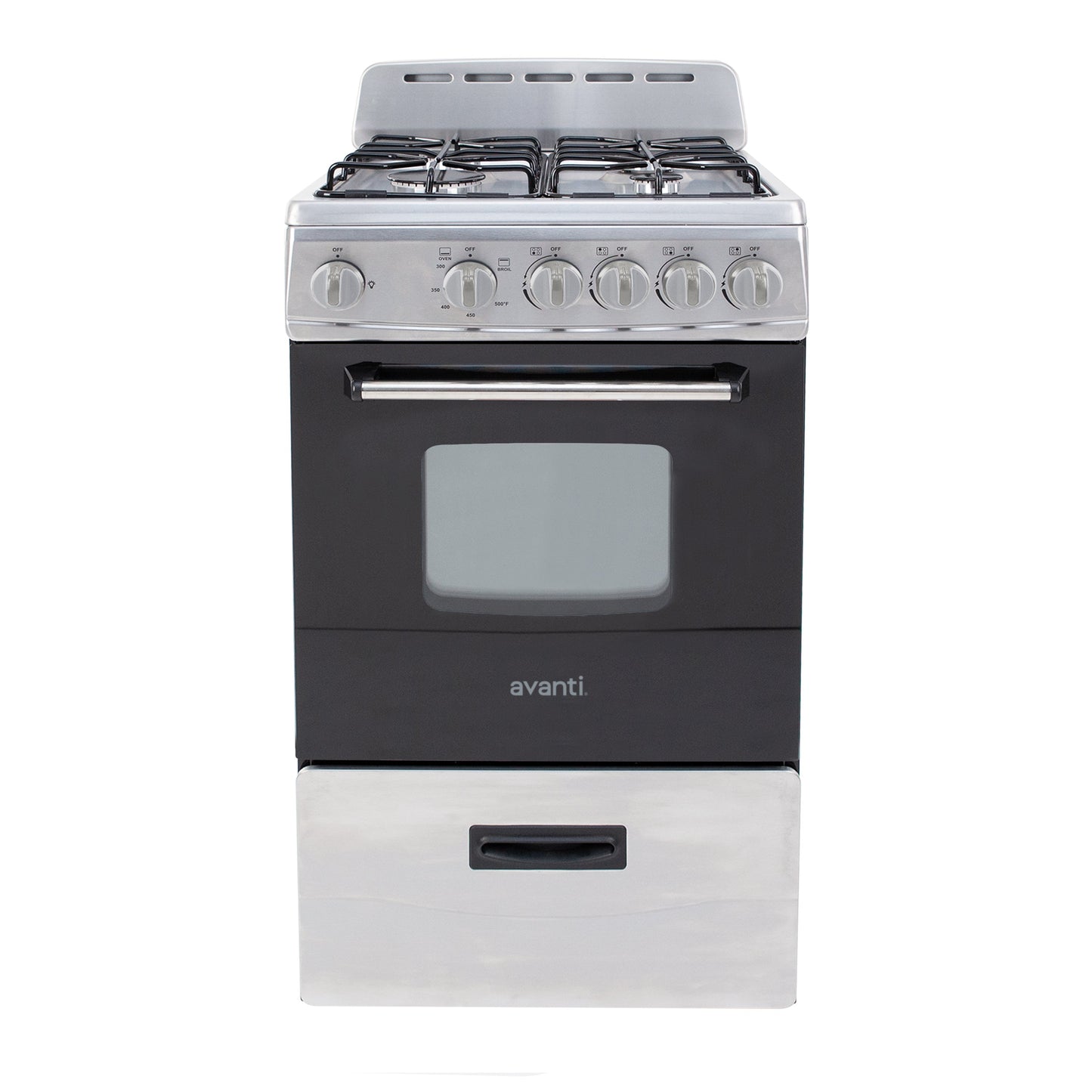 Avanti 20" Compact Gas Range Oven - Stainless Steel