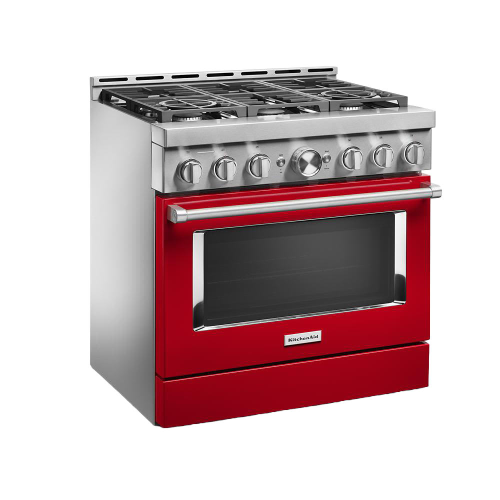 KitchenAid® 36'' Smart Commercial-Style Gas Range with 6 Burners