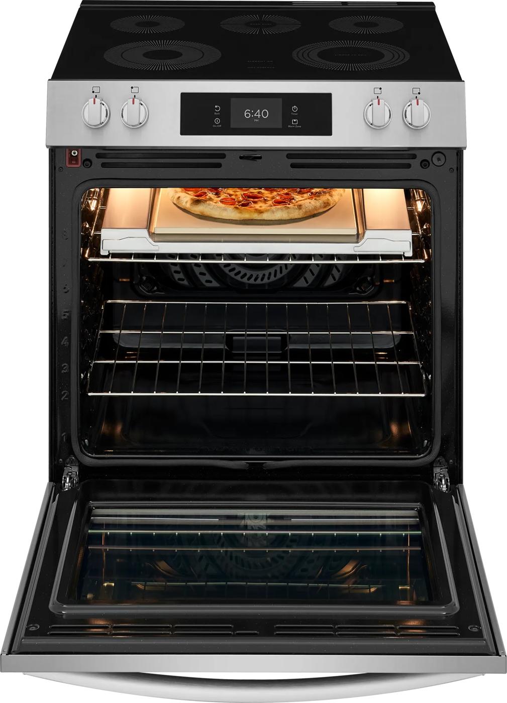 30" Electric Range with Stone-Baked Pizza