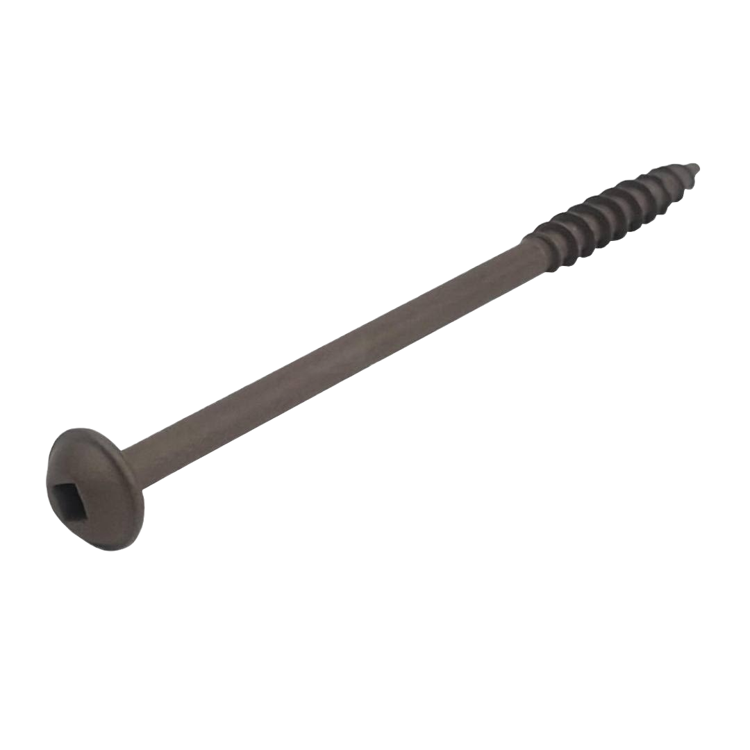 4-inch hardened steel pocket-hole screw with square drive for woodworking tools and home improvement collections