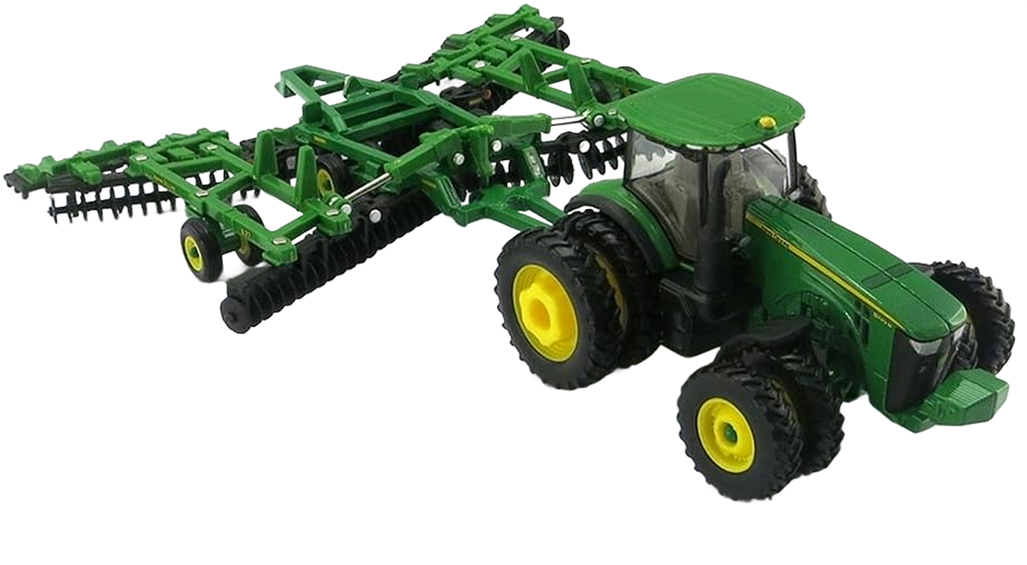 Ertl John Deere 1:64 Scale Model 8320R Tractor with 637 Disk