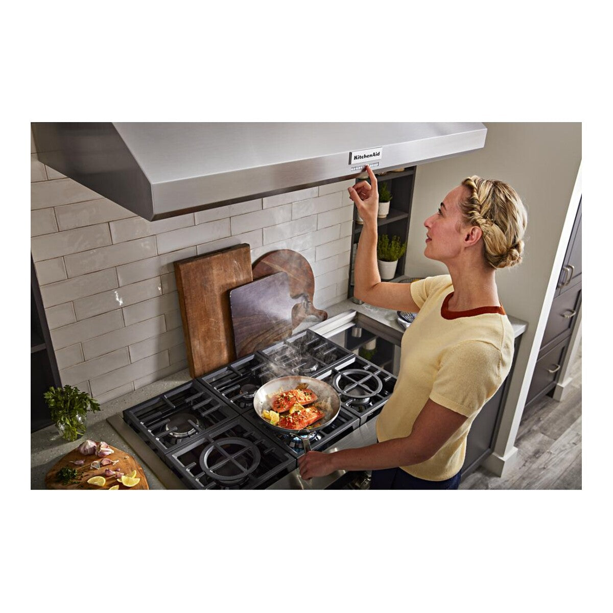 48'' 585 or 1170 CFM Motor Class Commercial-Style Wall-Mount Canopy Range Hood