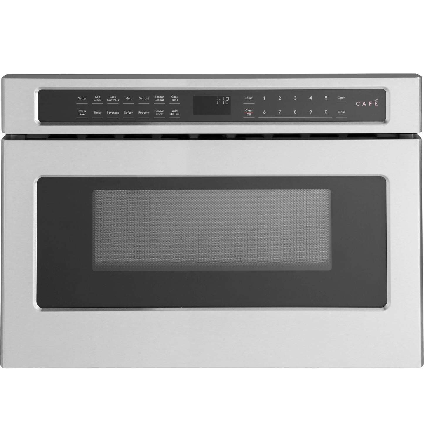 Stainless steel microwave drawer oven with digital control panel from built-in microwaves and kitchen appliances collection