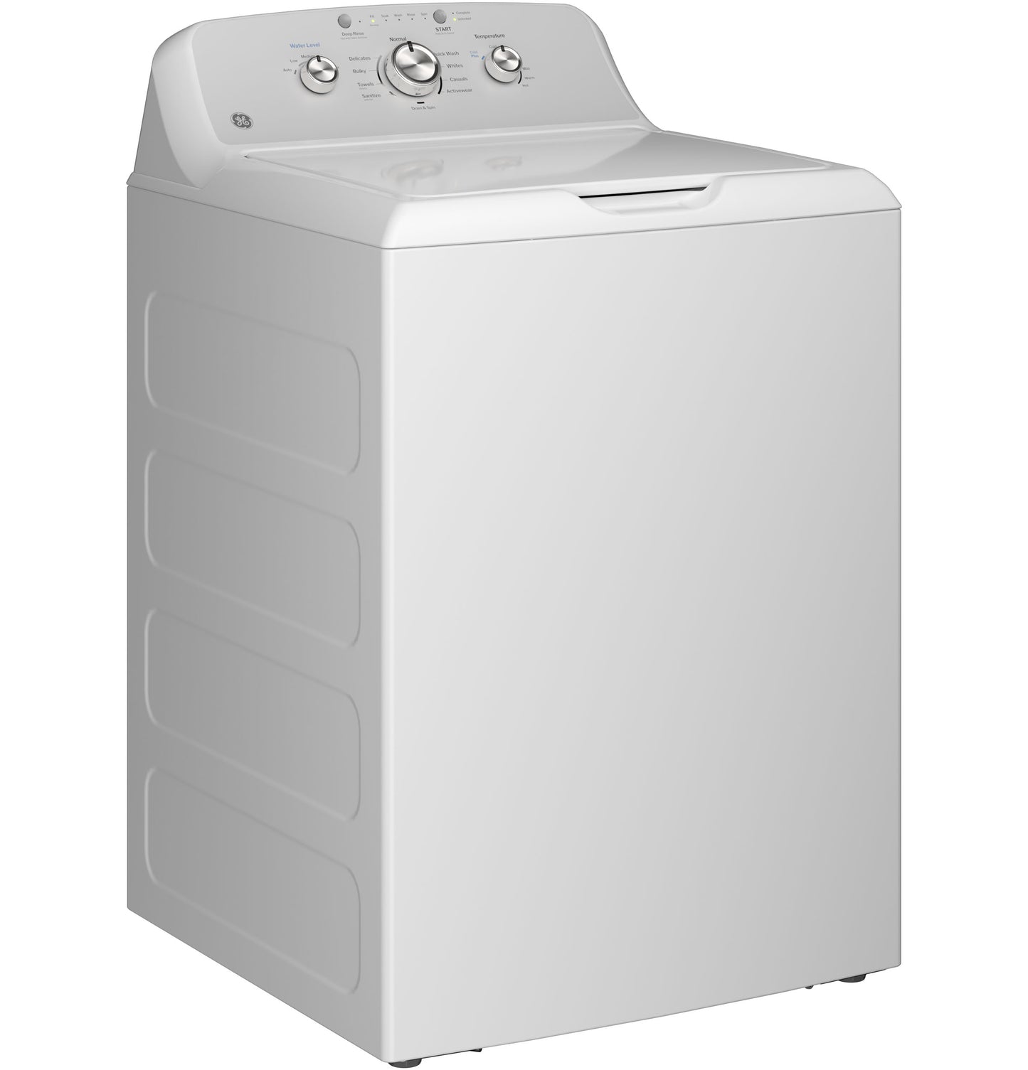 White top load washer with stainless steel basket and control knobs in Washers and Appliances collections