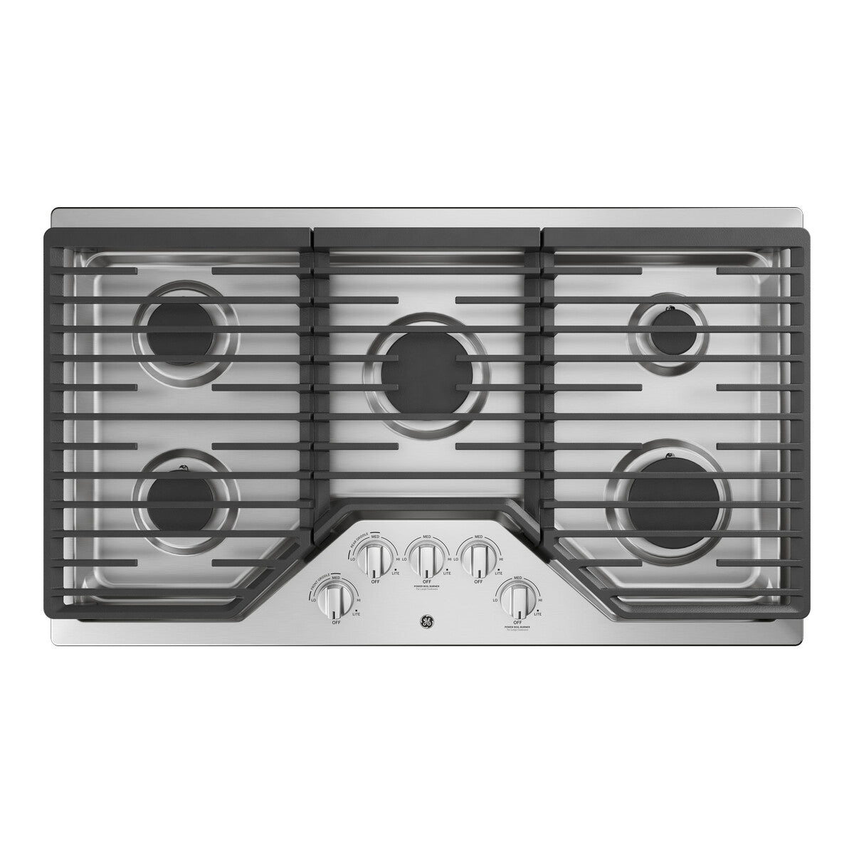 GE® 36" Built-In Gas Cooktop with 5 Burners and Dishwasher Safe Grates