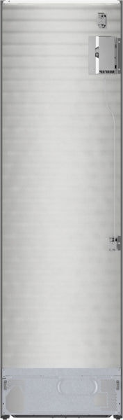 800 Series, Free-standing fridge-freezer with freezer at bottom, glass door, 24'', White, Total No Frost