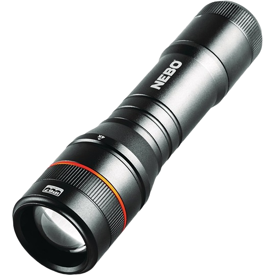 Compact black LED flashlight with adjustable focus and textured grip for enhanced home improvement tasks
