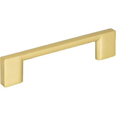 Brushed gold cabinet pull with 96mm spacing for furniture hardware in home improvement projects